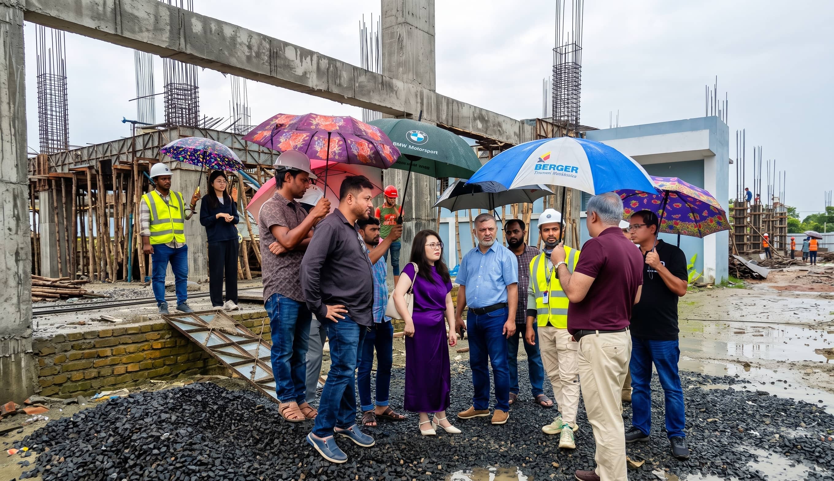 Site visit at a Supreme Quality Construction project